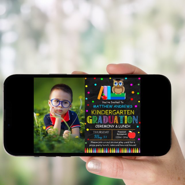 Preschool Graduation Ceremony Invitation (Front Digital)