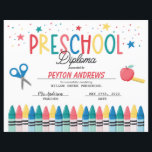 Preschool Graduation Certificate<br><div class="desc">Preschool Graduation Certificate,  Preschool Certificate,  Last Day of Preschool Diploma</div>