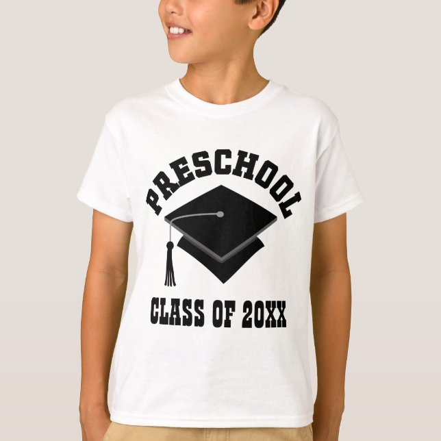 Preschool Graduation Class Personalized Gift T-Shirt (Front)