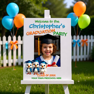 Preschool Graduation Goose Squad Foam Board
