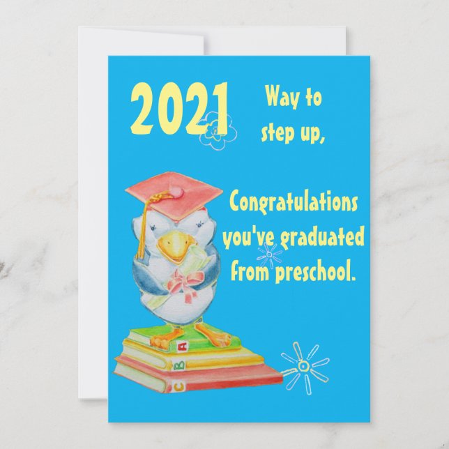 Preschool graduation Greeting Card (Front)