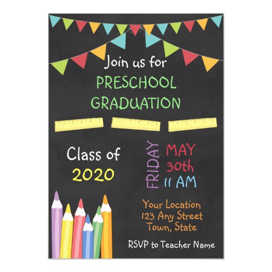 preschool graduation invitation zazzlecom