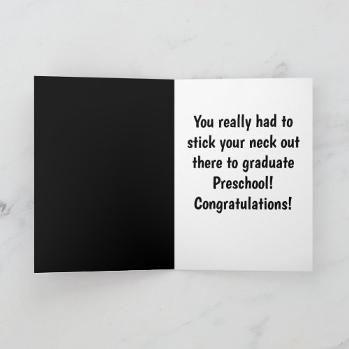 Preschool Graduation Quote Funny Pre_K Card