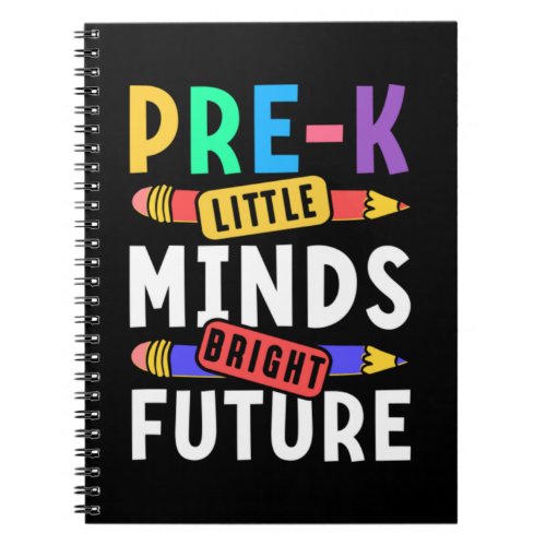 Preschool Kids Back to School Little Minds Bright  Notebook