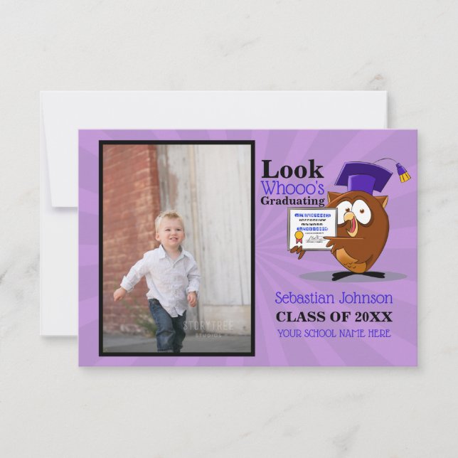 Preschool Kindergarten Photo Announcement (Front)