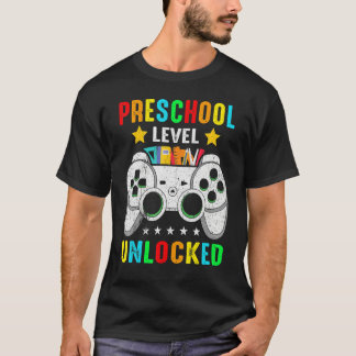 Preschool Level Unlocked Video Game Back To School T-Shirt