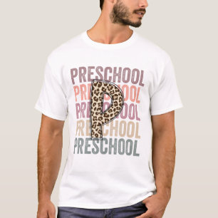 Preschool Multi Colored Design With Leopard P T-Shirt