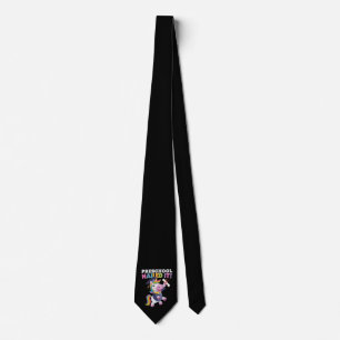 Preschool Nailed It Unicorn Graduation Cap Neck Tie