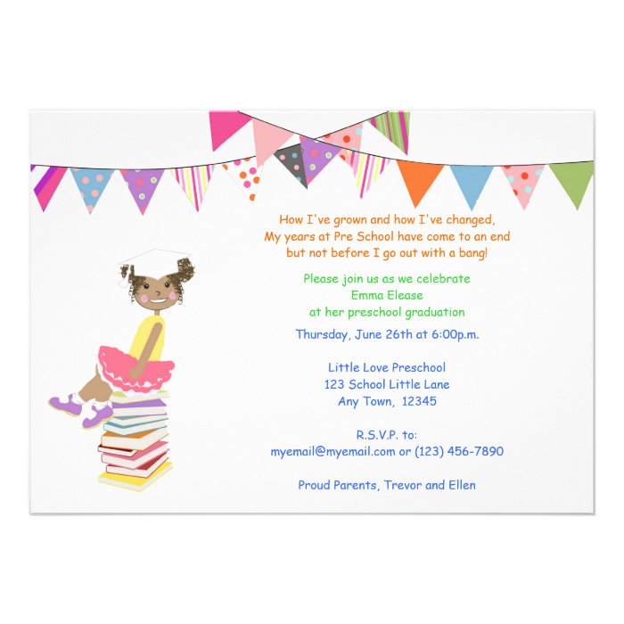 Preschool or Kindergarten Invitations