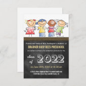Preschool Pre-K Graduation Class of 2022 Invitation (Front/Back)
