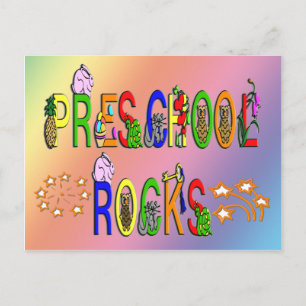 Preschool Rocks - Stars Postcard