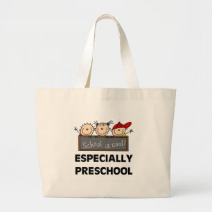 Preschool School is Cool Tshirts and Gifts Large Tote Bag