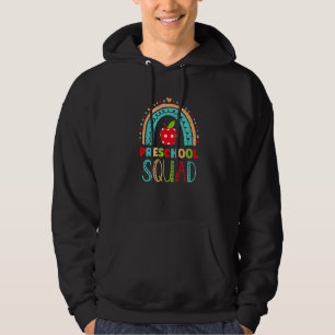 Preschool Squad Back To School Pre K Teacher Kinde Hoodie