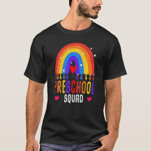 Preschool Squad Teacher Back To School Daycare App T-Shirt