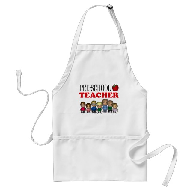 PRESCHOOL TEACHER ADULT APRON (Front)