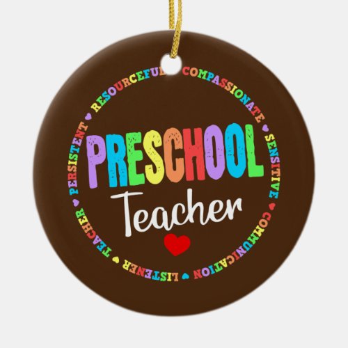 Preschool Teacher Back to School Daycare Ceramic Ornament