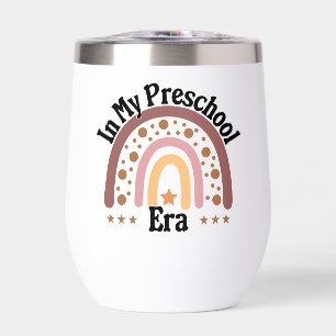 Preschool Teacher Back to School Preschool Thermal Wine Tumbler