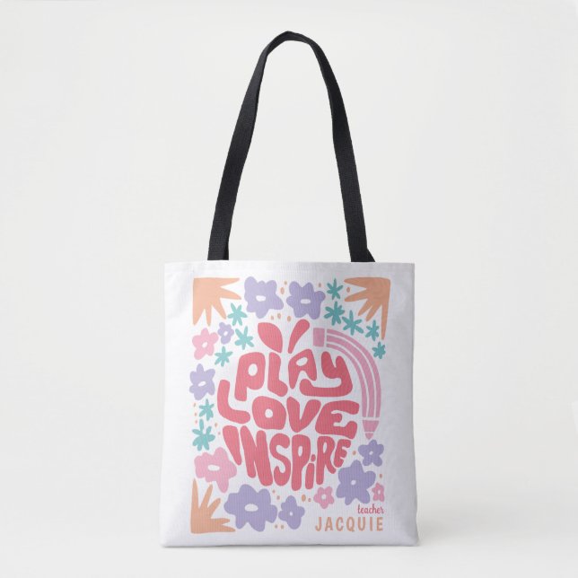 Preschool Teacher Early Childhood Custom Tote Bag (Front)