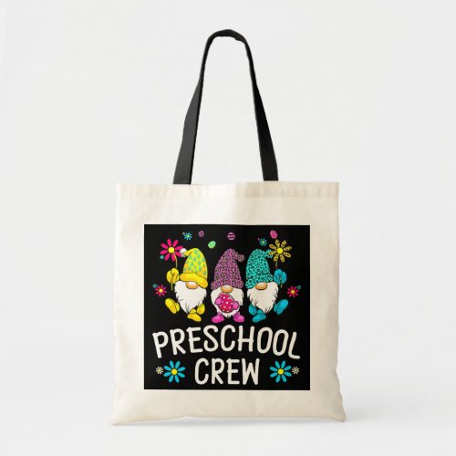 Preschool Teacher Easter Bunny Spring Gnome Tote Bag