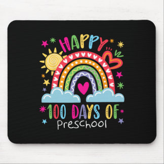 Preschool Teacher Girls Kids Rainbow 100 Days Of S Mouse Pad