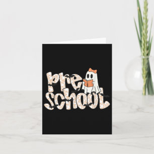Preschool Teacher Halloween Ghost Teacher Reading Card