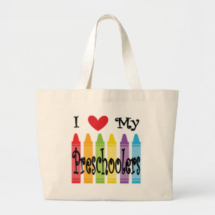 preschool teacher large tote bag