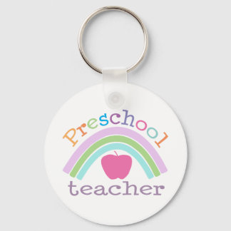 Preschool Teacher Rainbow Keychain