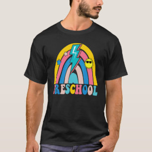 Preschool Teacher   Rainbow Leopard Back To School T-Shirt