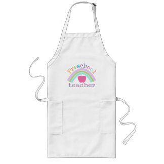 Preschool Teacher Rainbow Long Apron