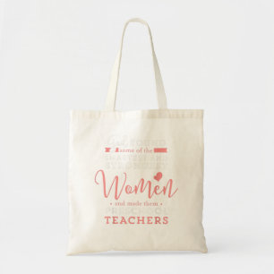 Preschool Teacher Strong Smart God Christian Jesus Tote Bag