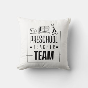 Preschool Teacher Team Throw Pillow