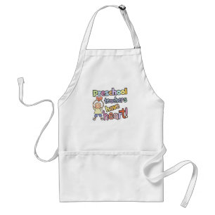 Preschool Teachers Have Heart Adult Apron