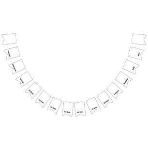 Preschool to Senior Graduation School Years Bunting Flags