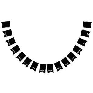 Preschool to Senior Graduation School Years Bunting Flags