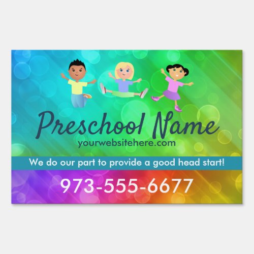 Preschool Yard Sign