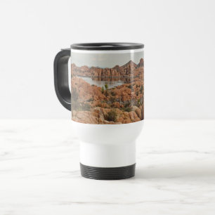 Prescott Arizona Red Rock Photo Watson Lake Travel Mug