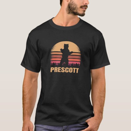 Prescott Arizona Vintage Bear AZ Distressed 70S 80 T_Shirt