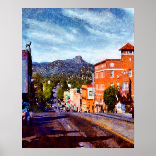 Prescott AZ Landmark Poster