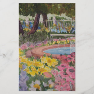 Prescott Park Garden Poppies Portsmouth NH Stationery