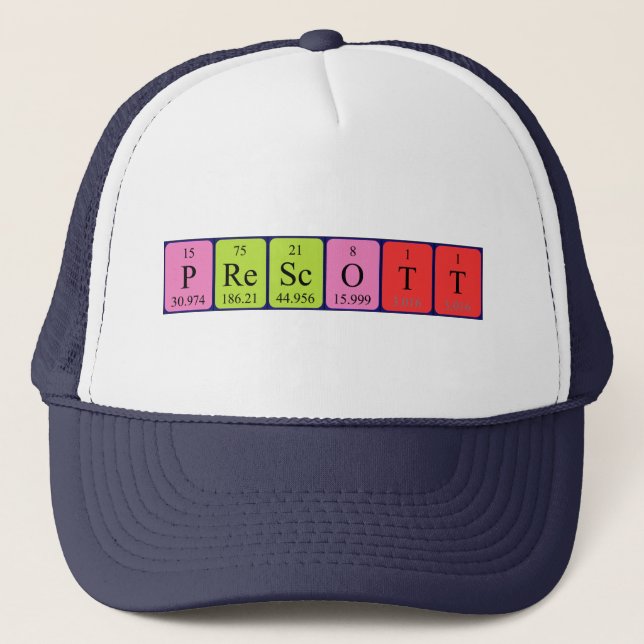 Prescott periodic table name hat (Front)