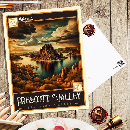 Prescott Valley Arizona  Vintage Postcard