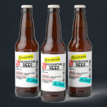 Prescription Beer Warning Label Funny Personalized<br><div class="desc">This design may be personalized in the area provided by changing the photo and/or text. Or it can be customized by clicking Personalize this Template and then choosing the click to customize further option and delete or change the color of the background, add text, change the text color or style,...</div>