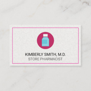Prescription Bottle Medicine Services Business Card