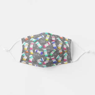Prescription Bottles Grey Adult Cloth Face Mask