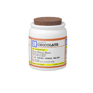 Prescription Chocolate Customizable Name Candy Jar