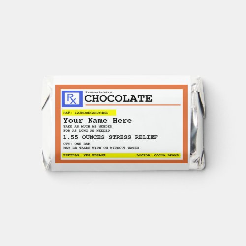 Prescription Chocolate Personalized  Hersheys Miniatures