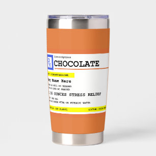 Prescription Chocolate Personalized Insulated Tumbler