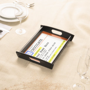 Prescription Chocolate with Name  Serving Tray