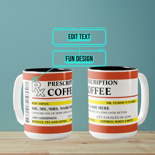 Prescription Coffee Two_Tone Coffee Mug