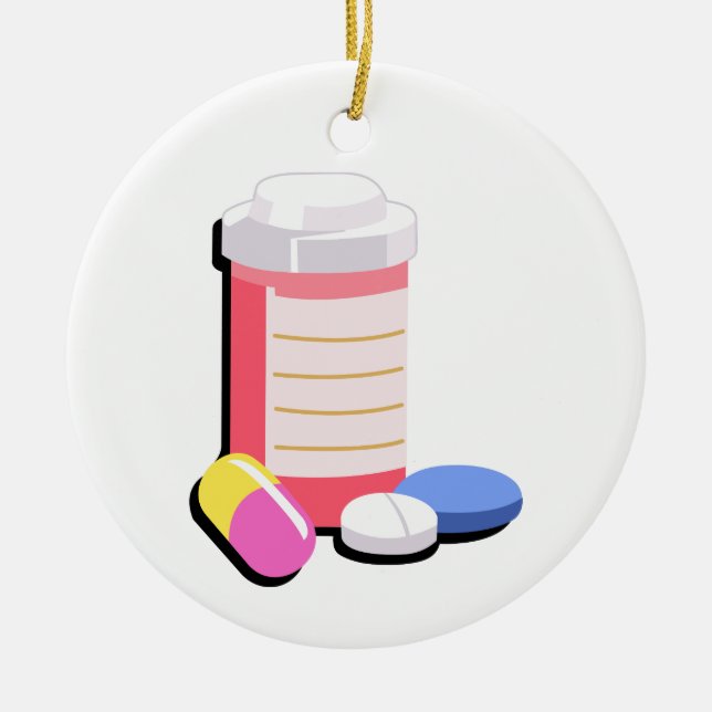 Prescription Drugs Ceramic Ornament (Front)